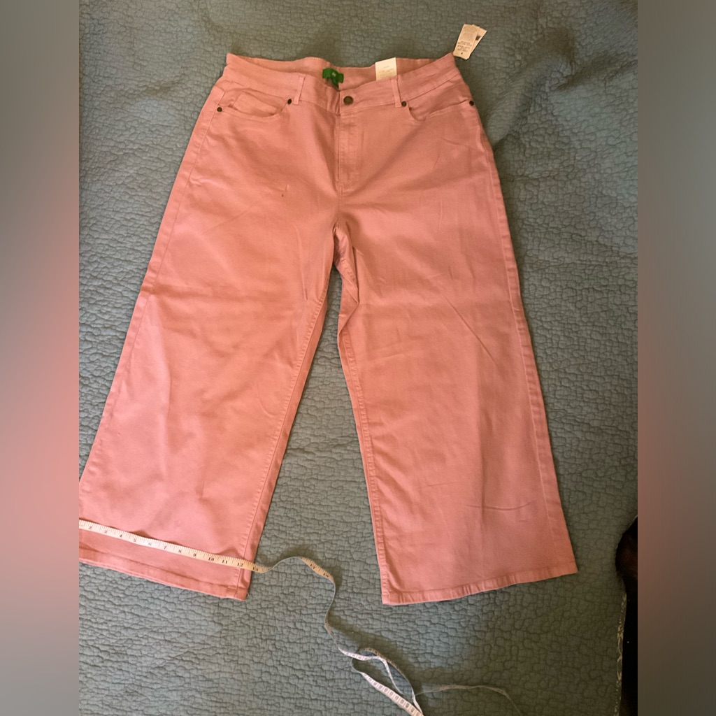 Peach Pants - Crop Wide Leg Pants - Corporate Attire- Casual Wear